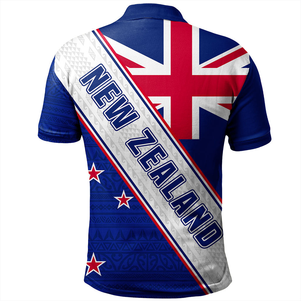 New Zealand Polo Shirt Maori Tribal Flag Traditional