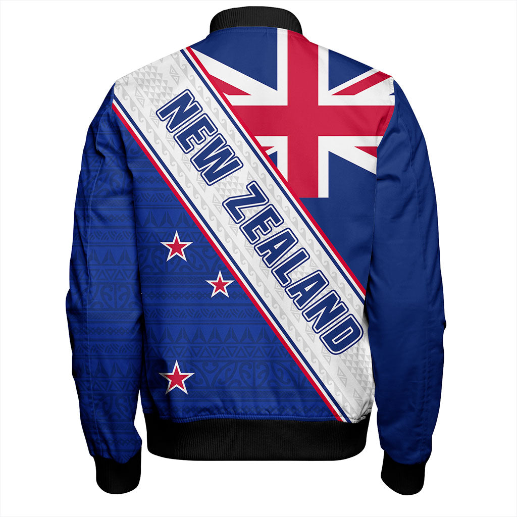 New Zealand Bomber Jacket Maori Tribal Flag Traditional