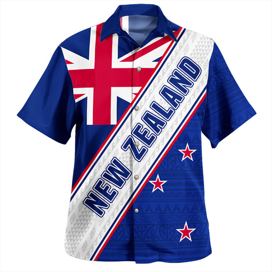 New Zealand Hawaiian Shirt Maori Tribal Flag Traditional