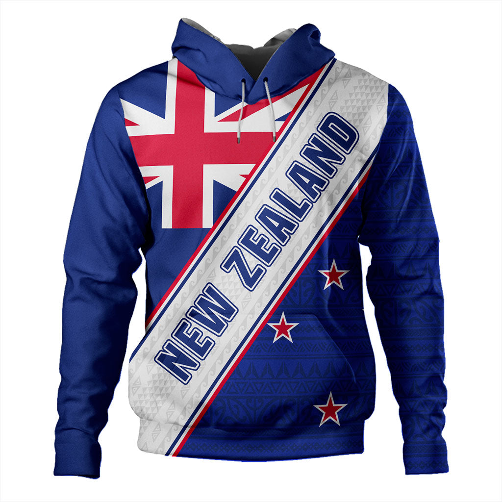 New Zealand Hoodie Maori Tribal Flag Traditional