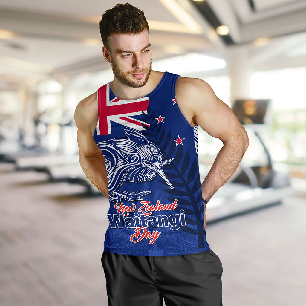 New Zealand Tank Top Waitangi Day Flag Kiwi Bird Style