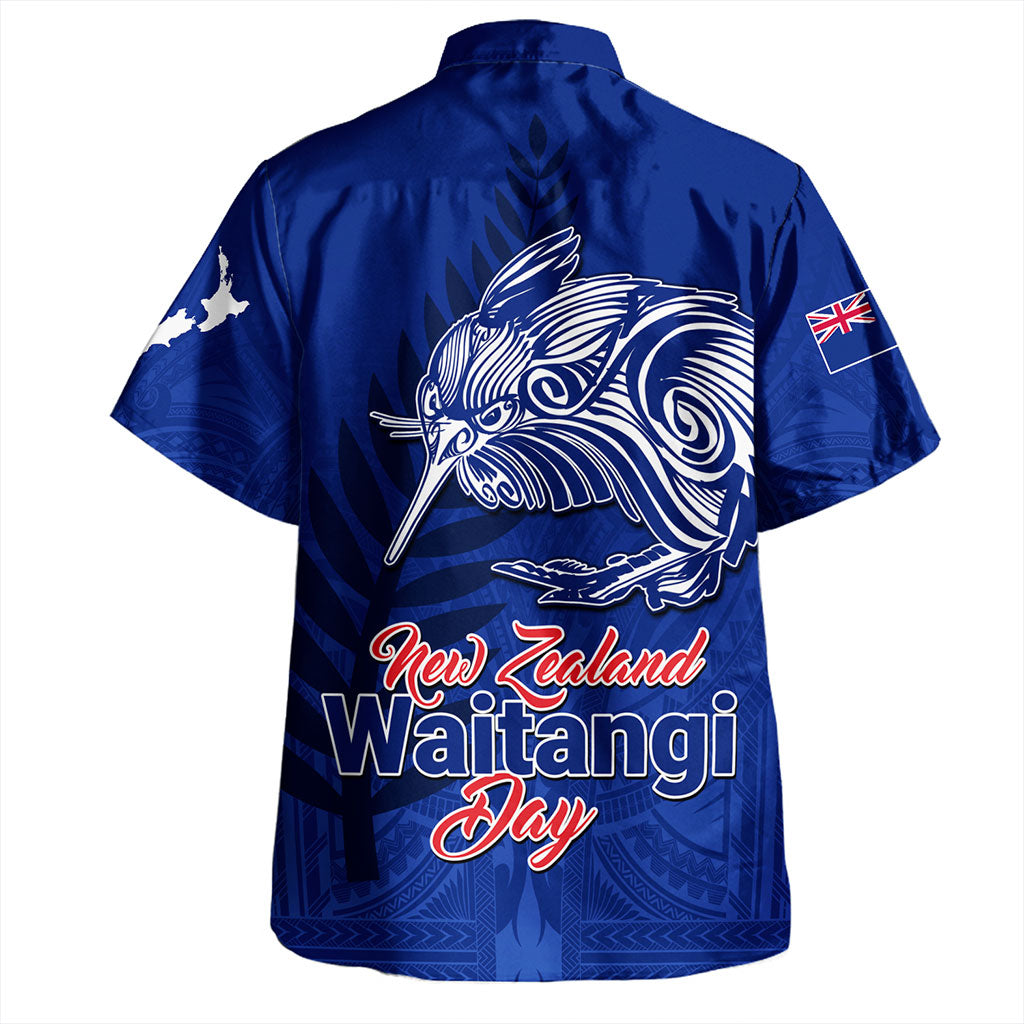 New Zealand Hawaiian Shirt Waitangi Day Flag Kiwi Bird Style