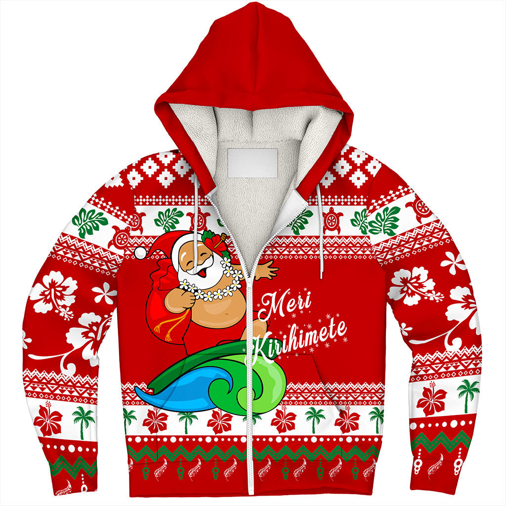 New Zealand Sherpa Hoodie Santa Claus Ho Ho Ho Christmas
