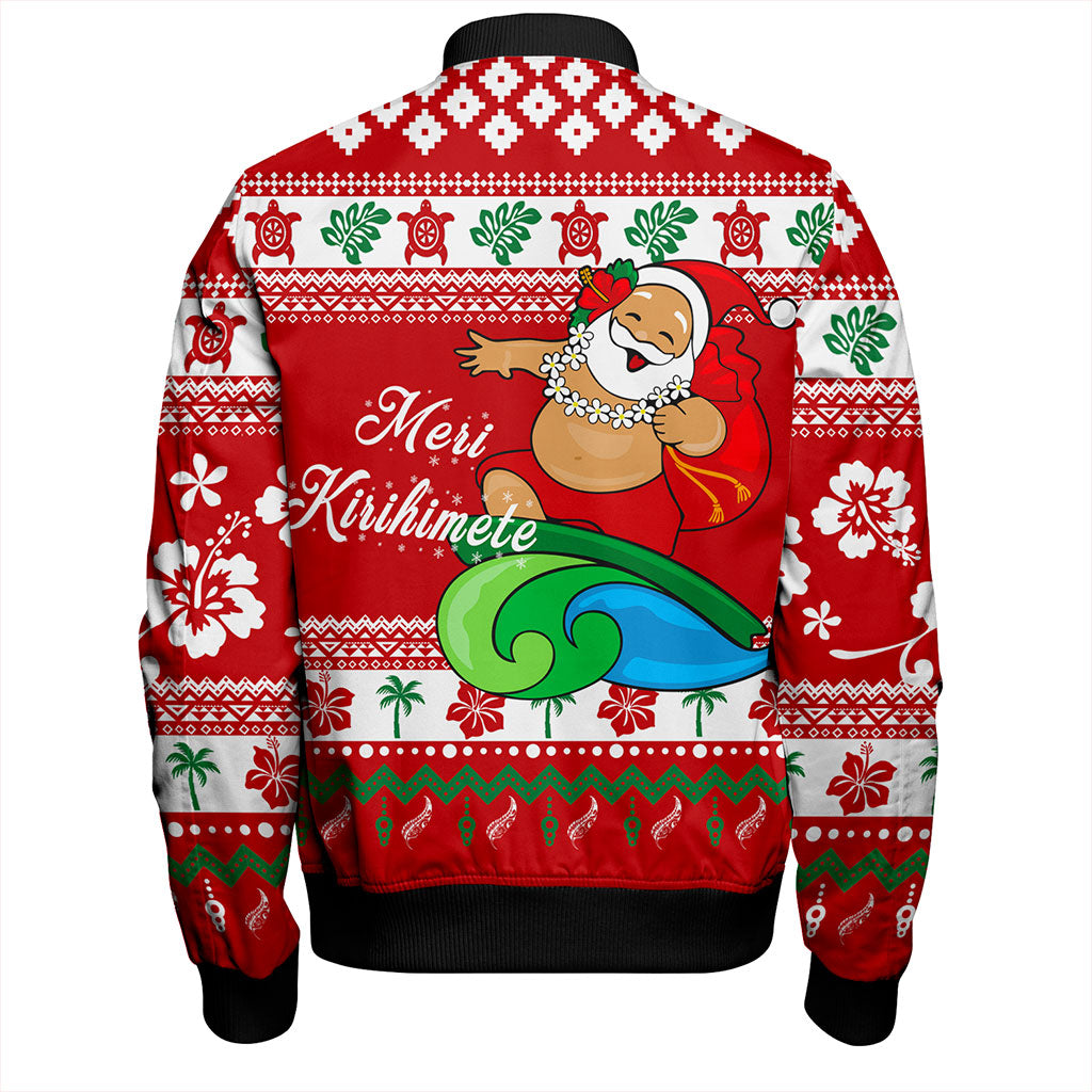 New Zealand Bomber Jacket Santa Claus Ho Ho Ho Christmas