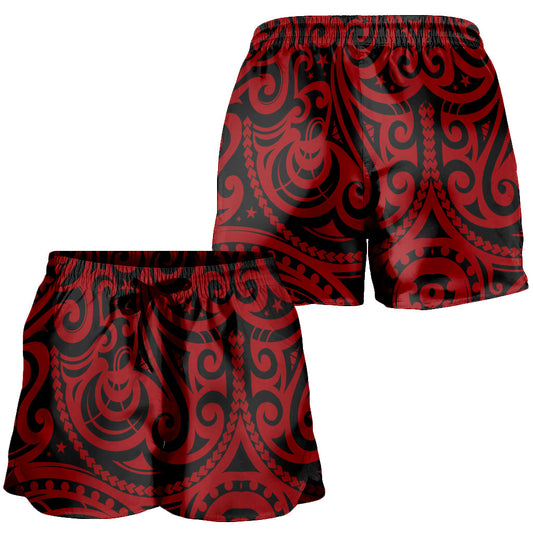 New Zealand Women Shorts Maori Pattern Tattoo