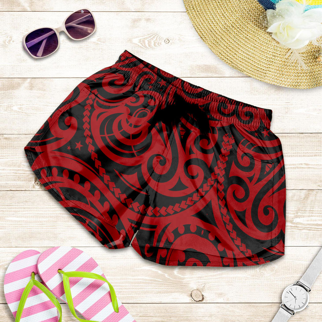 New Zealand Women Shorts Maori Pattern Tattoo