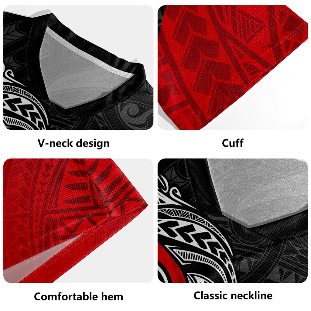 New Zealand Rugby Jersey Maori Tribal Design Flag With Map
