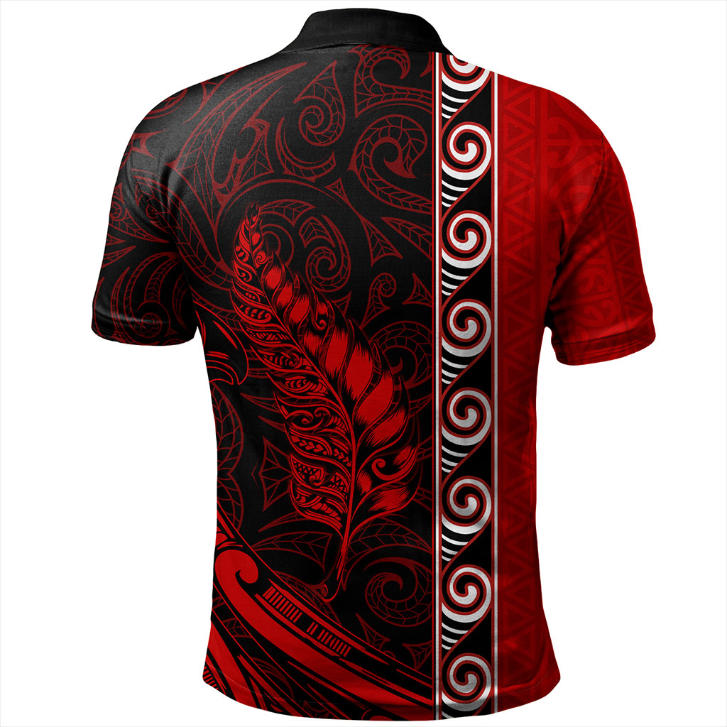 New Zealand Polo Shirt Custom Maori Silver Fern