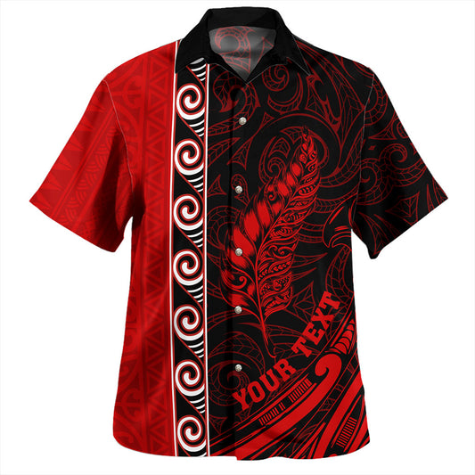 New Zealand Hawaiian Shirt Custom Maori Silver Fern