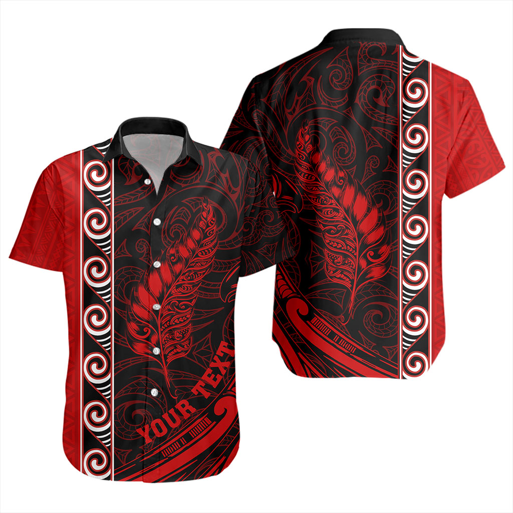 New Zealand Short Sleeve Shirt Custom Maori Silver Fern