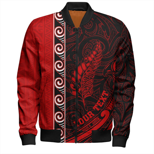 New Zealand Bomber Jacket Custom Maori Silver Fern