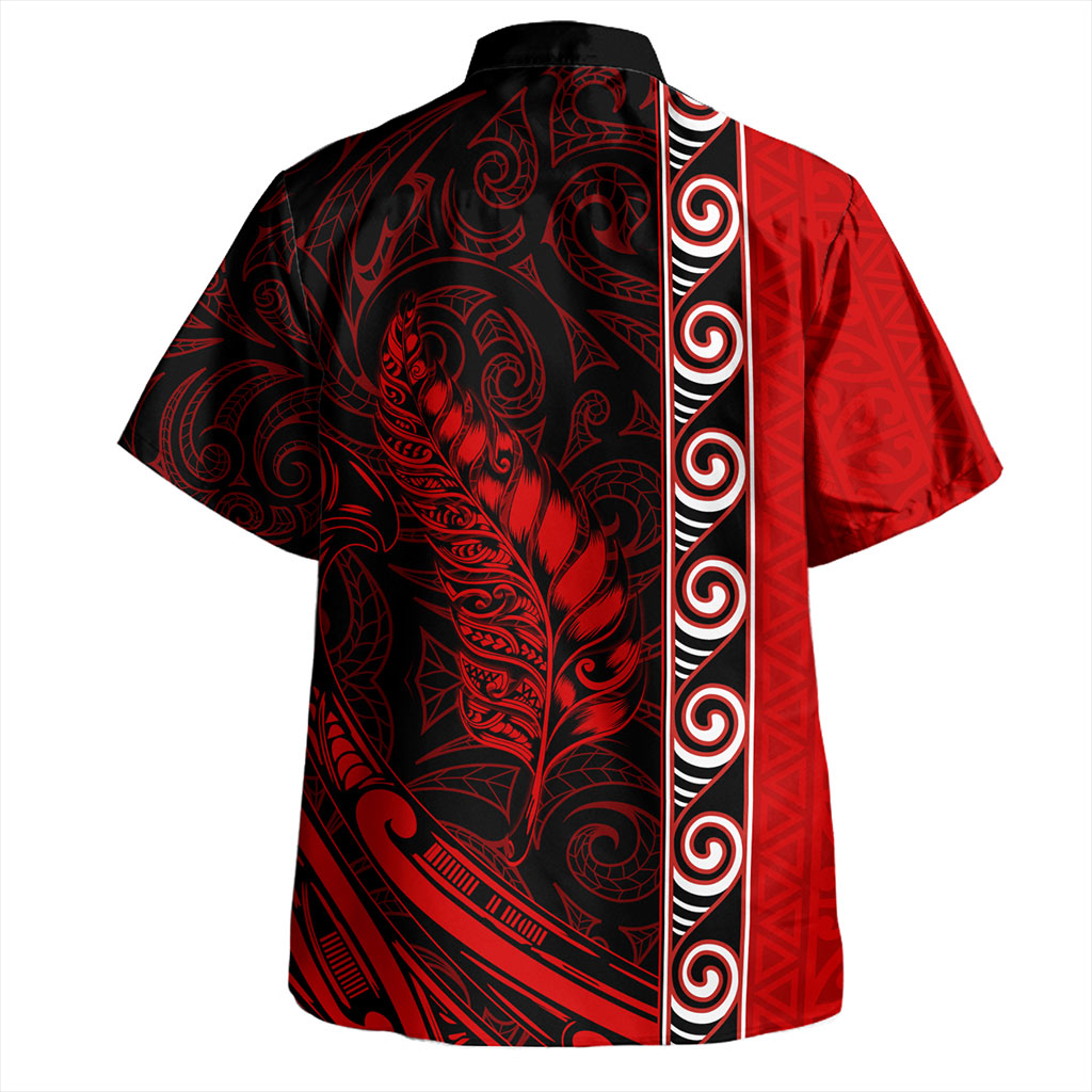 New Zealand Hawaiian Shirt Custom Maori Silver Fern