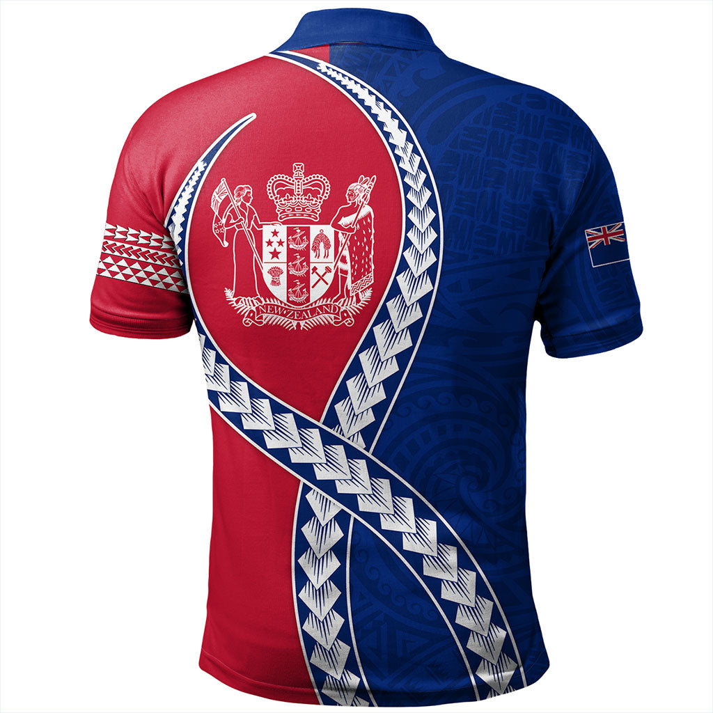 New Zealand Polo Shirt Tribal Polynesian In My Heart