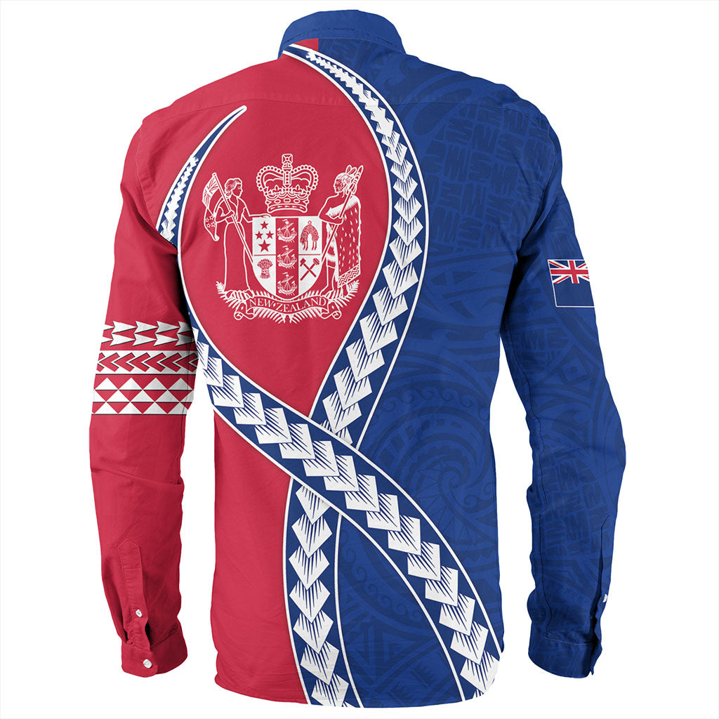 New Zealand Long Sleeve Shirt Tribal Polynesian In My Heart