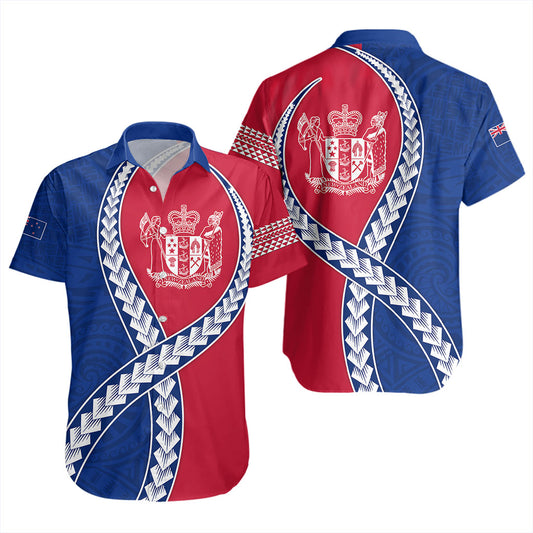 New Zealand Short Sleeve Shirt Tribal Polynesian In My Heart