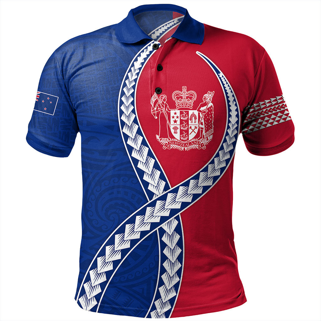 New Zealand Polo Shirt Tribal Polynesian In My Heart