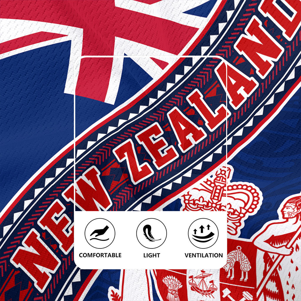 New Zealand Rugby Jersey Flag And Coat Of Arms
