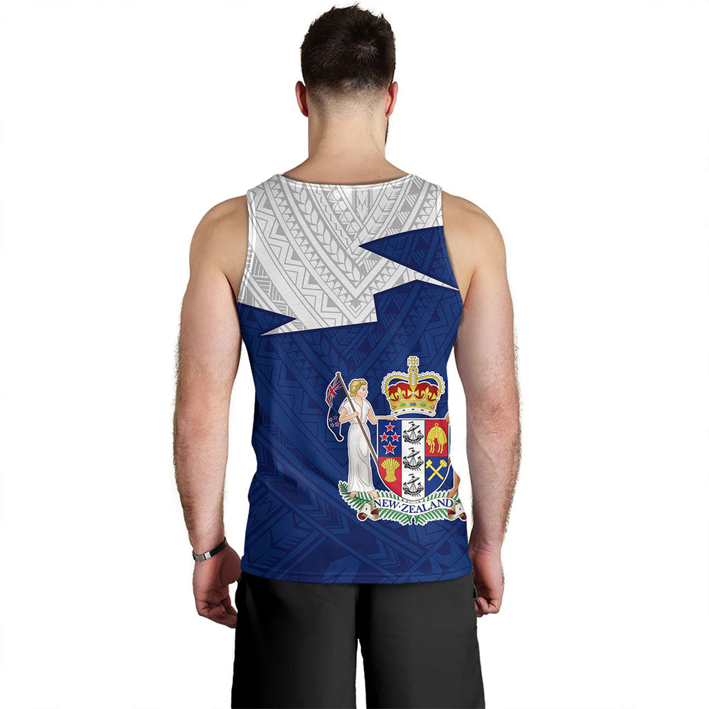 New Zealand Tank Top Polynesian Tattoo Flag And Coat Of Arms