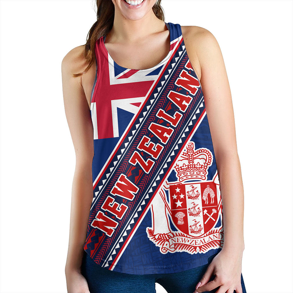 New Zealand Women Tank Flag And Coat Of Arms