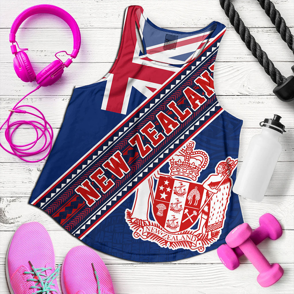 New Zealand Women Tank Flag And Coat Of Arms