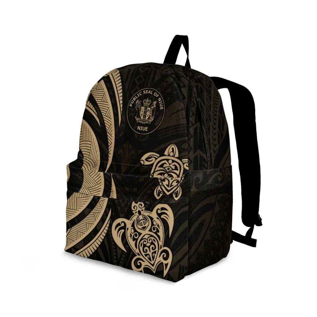 Niue Backpack - Gold Tentacle Turtle
