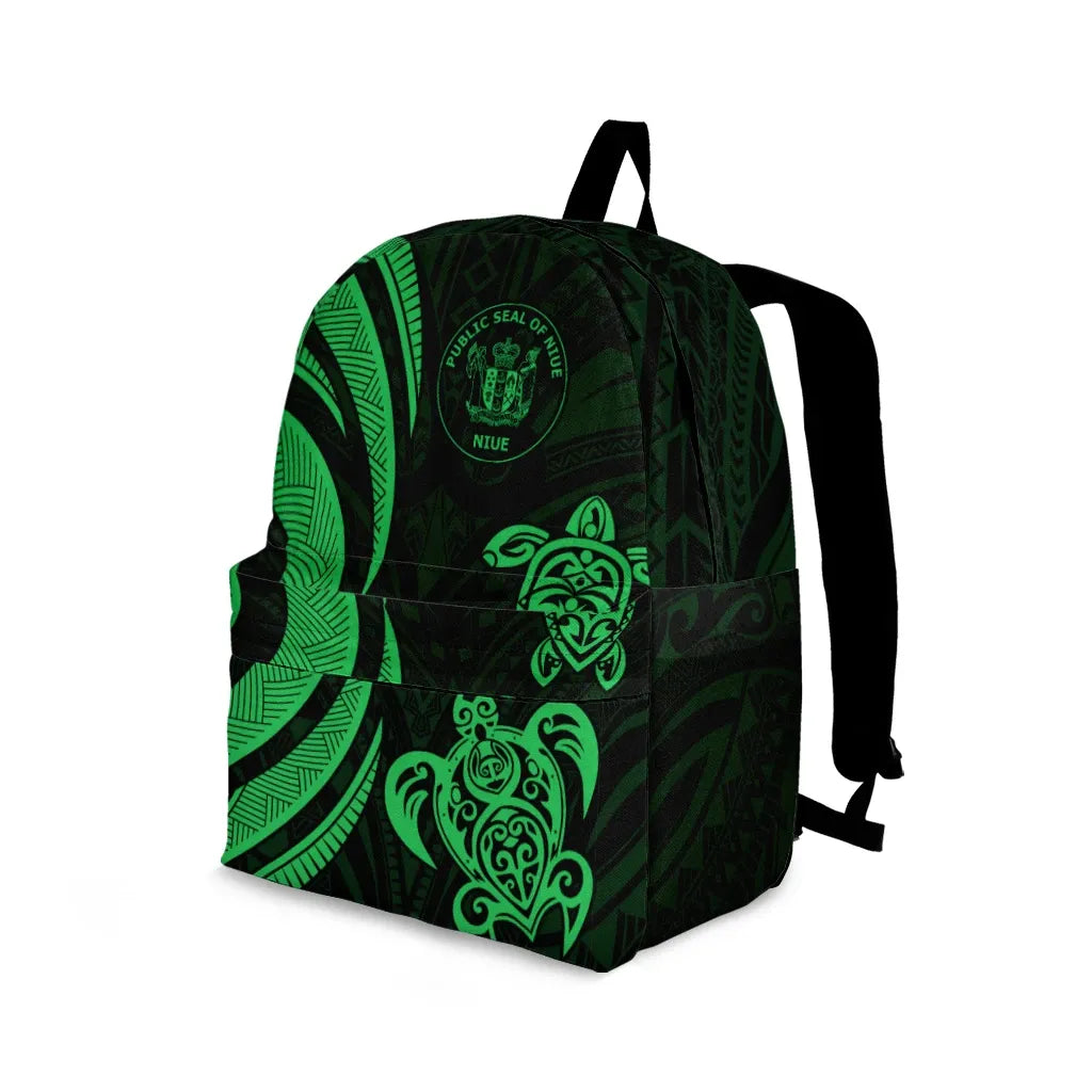 Niue Backpack - Green Tentacle Turtle