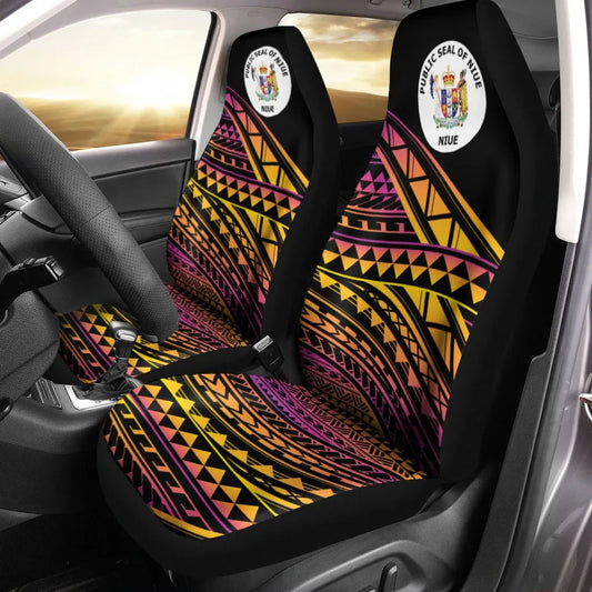Niue Car Seat Cover -  Special Polynesian Ornaments