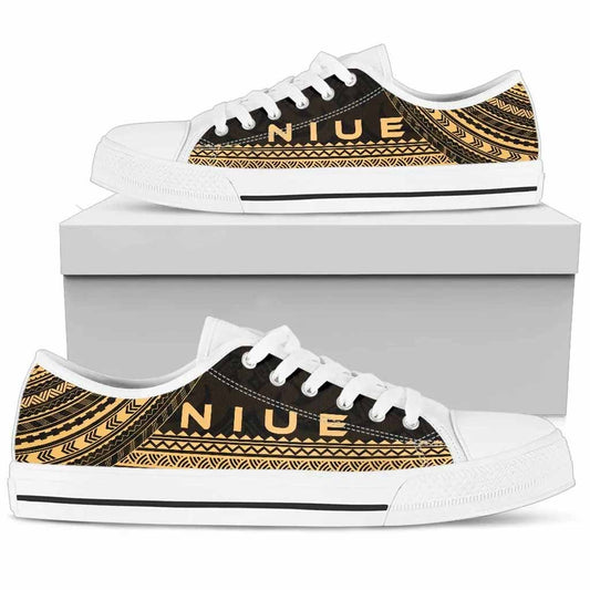 Niue Low Top Shoes - Polynesian Gold Chief Version