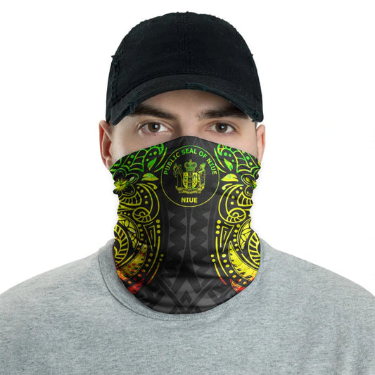 Niue Neck Gaiter - Floral Tattoo Reggae