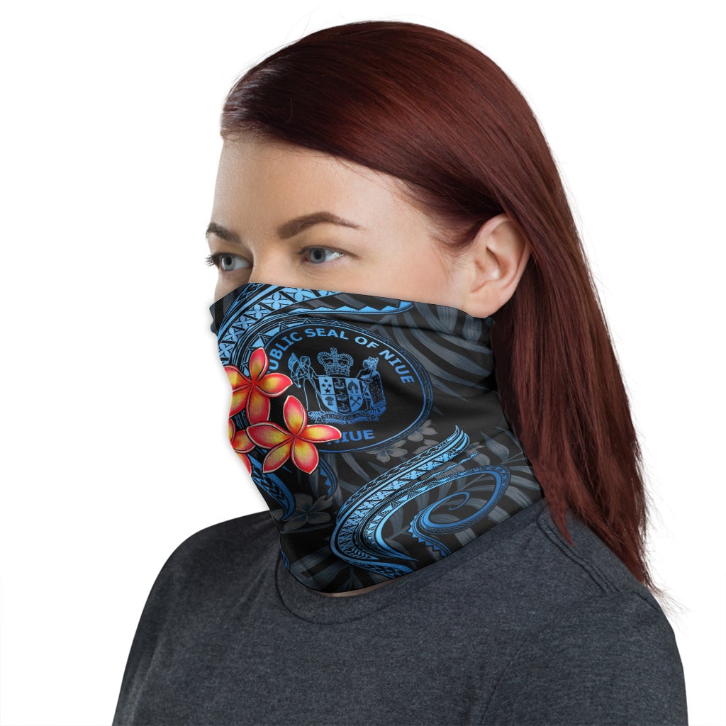 Niue Neck Gaiter - Plumeria Blue