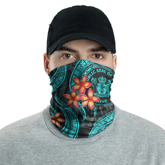 Niue Neck Gaiter - Plumeria Turquoise