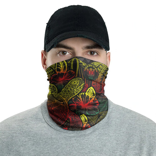 Niue Neck Gaiter - Turtle Hibiscus Reggae