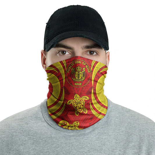 Niue Neck Gaiter - Turtle Tentacle Gold
