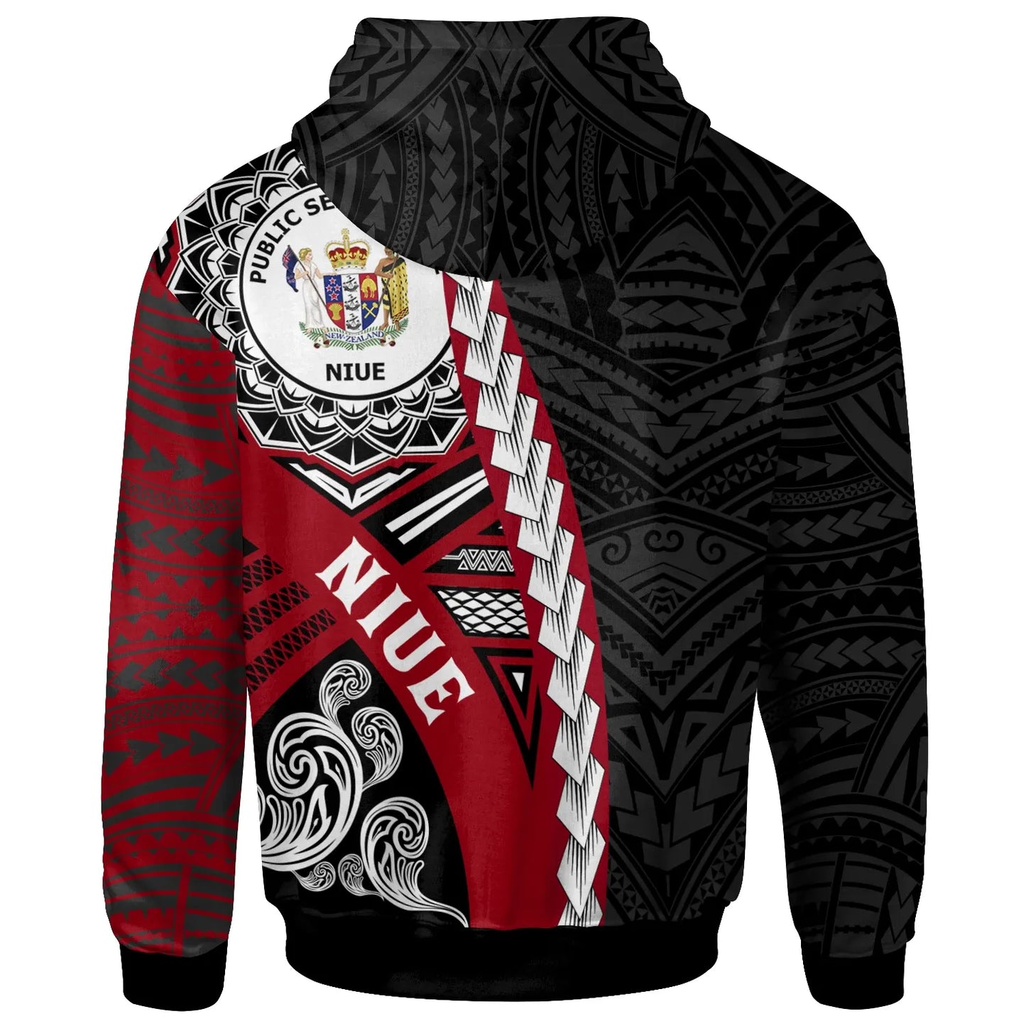 Niue Polynesian Hoodie - Wave Tattoo