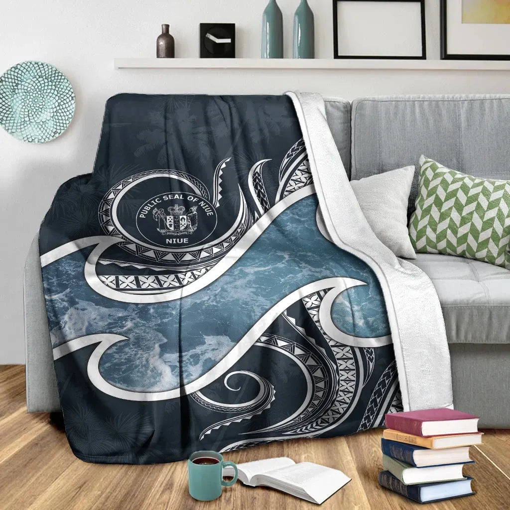 Niue Polynesian Premium Blanket - Ocean Style