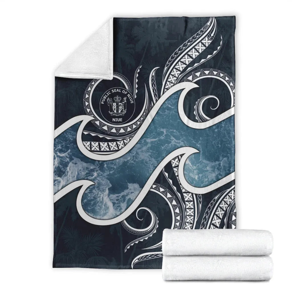 Niue Polynesian Premium Blanket - Ocean Style