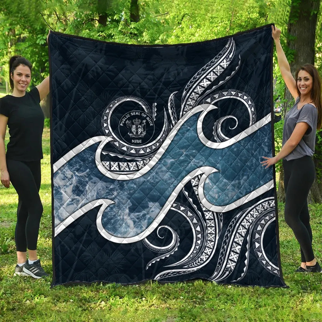 Niue Polynesian Premium Quilt - Ocean Style
