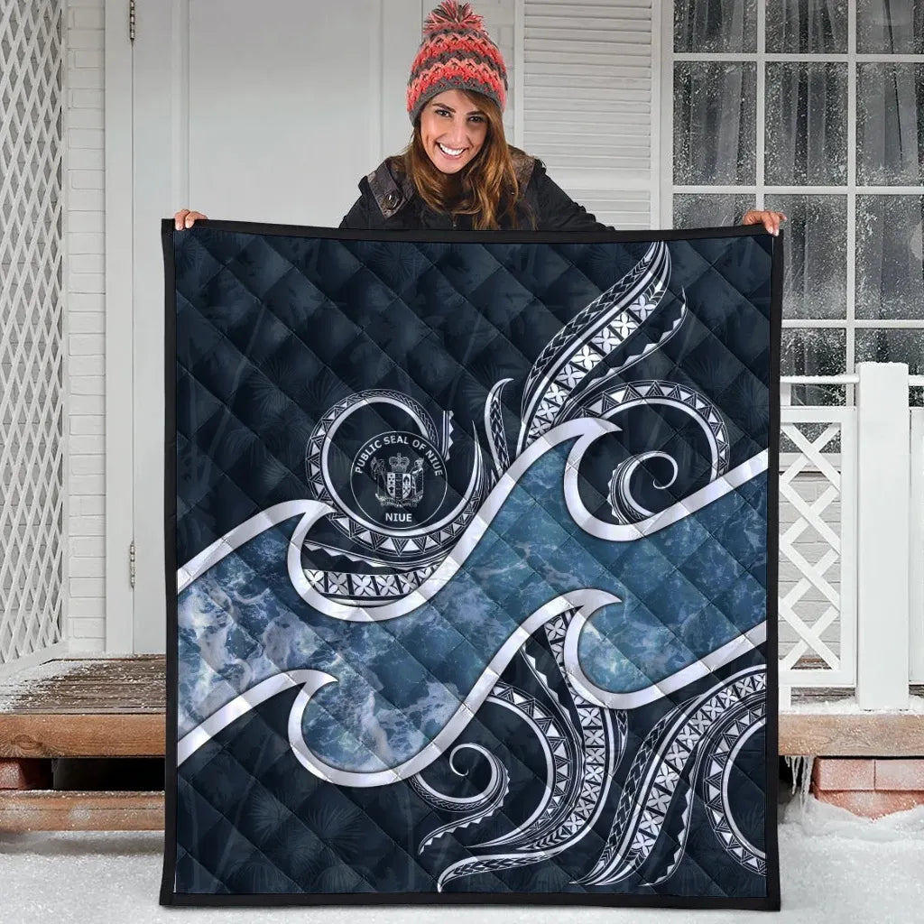 Niue Polynesian Premium Quilt - Ocean Style