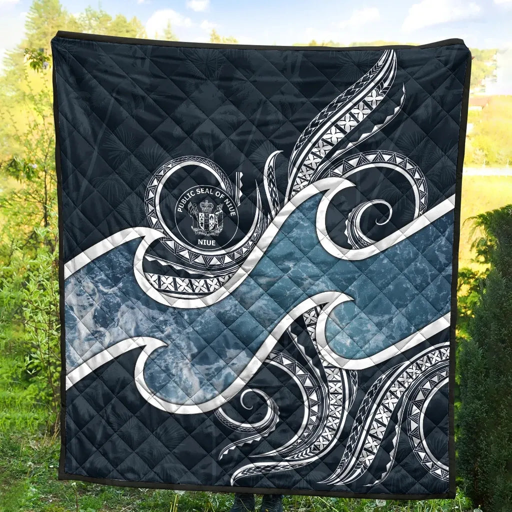 Niue Polynesian Premium Quilt - Ocean Style