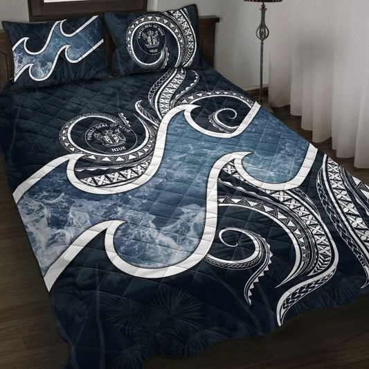 Niue Polynesian Quilt Bed Set - Ocean Style