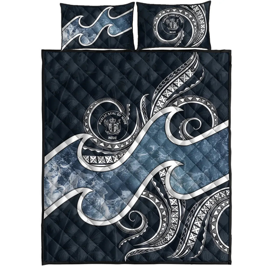 Niue Polynesian Quilt Bed Set - Ocean Style