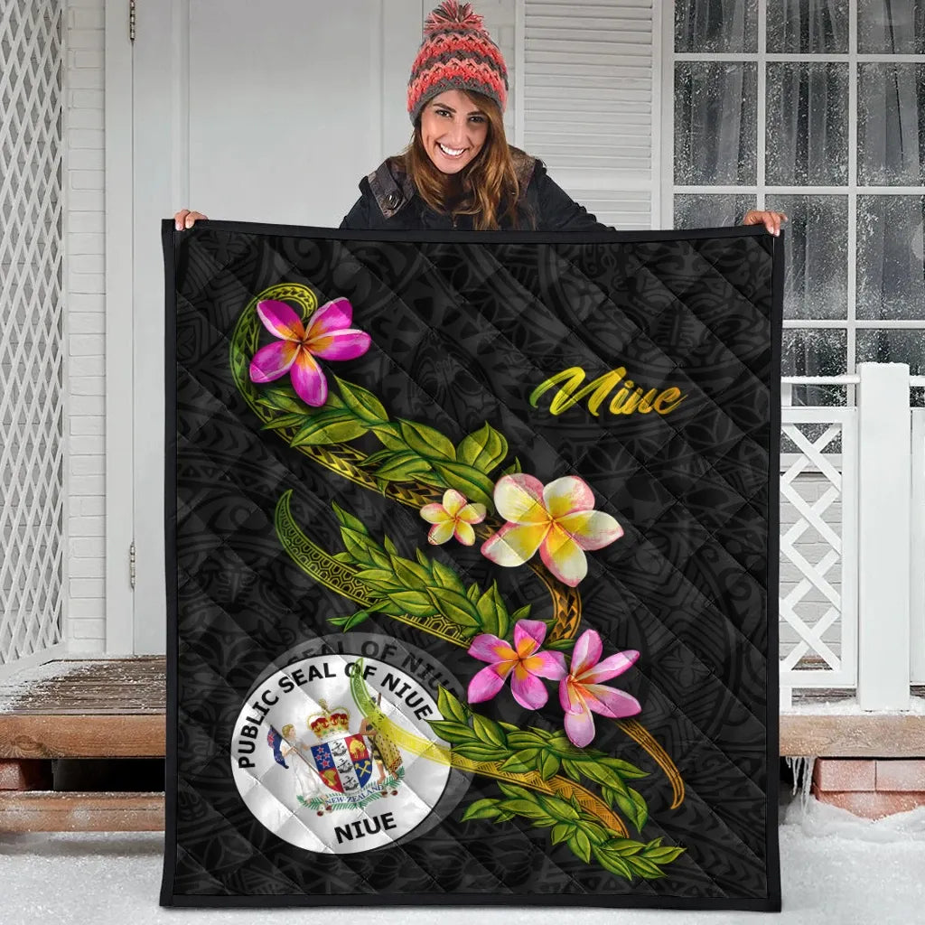 Niue Polynesian Quilt - Plumeria Tribal