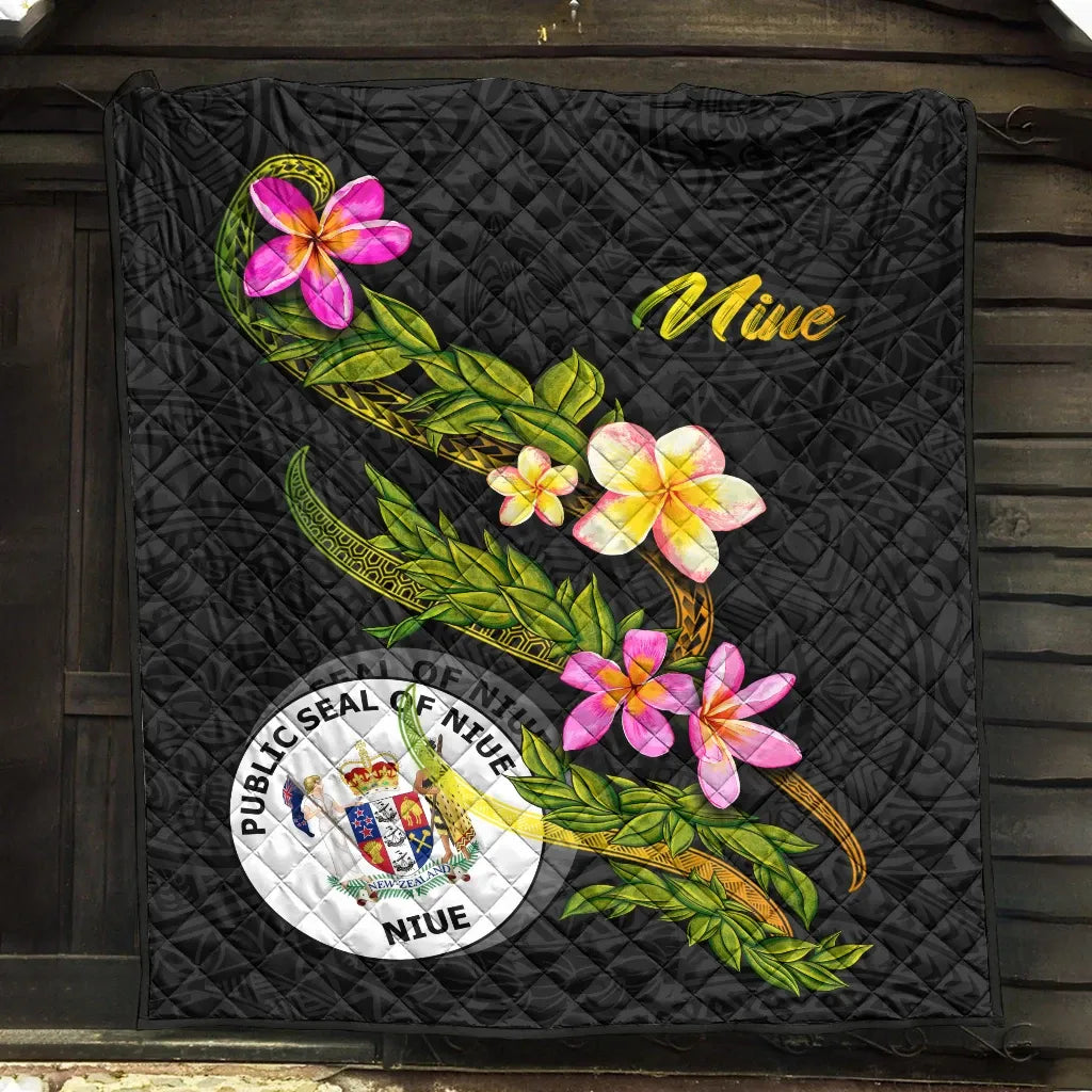 Niue Polynesian Quilt - Plumeria Tribal