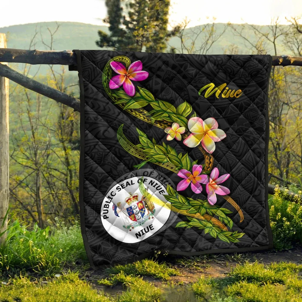 Niue Polynesian Quilt - Plumeria Tribal