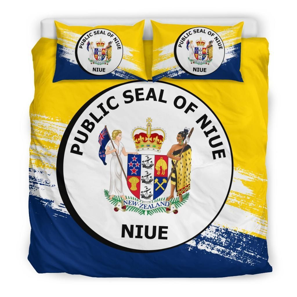 Niue Duvet Cover Set - Niue Coat Of Arms Premium