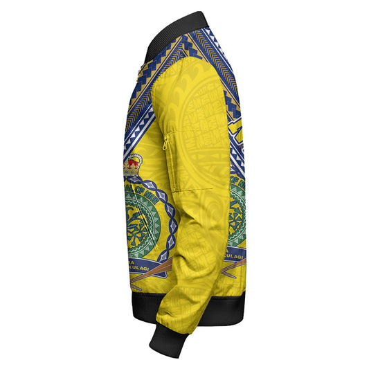 Niue Bomber Jacket Flag And Coat Of Arms