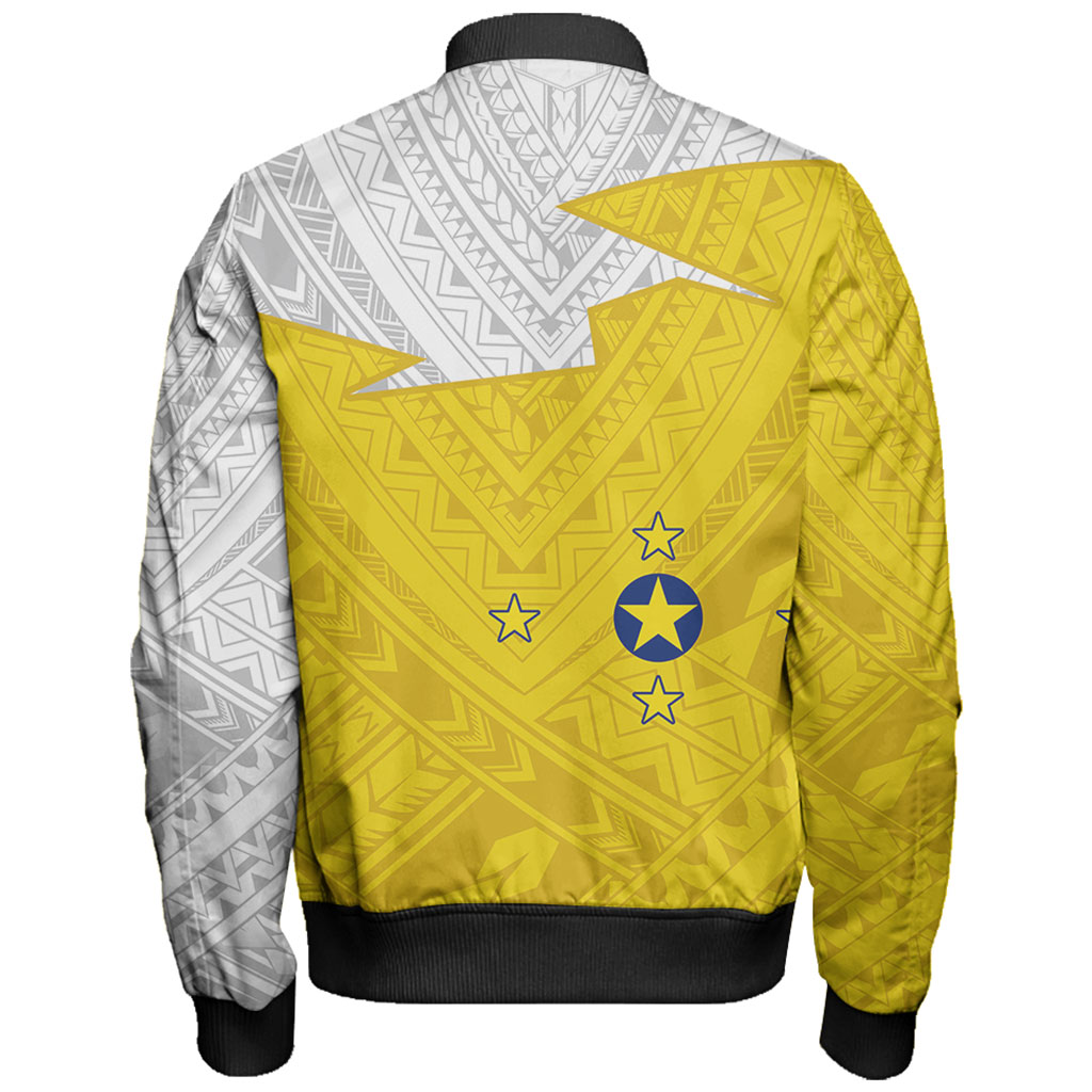 Niue Bomber Jacket Polynesian Tattoo Flag And Coat Of Arms