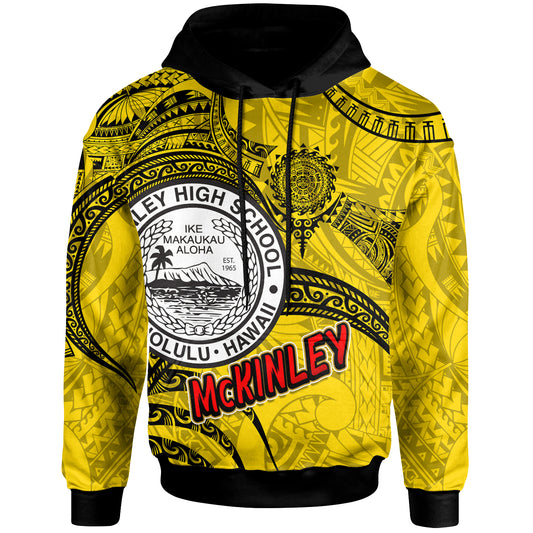 Hawaii President William McKinley High School Custom Hoodie - McKinley High School Polynesian Pattern