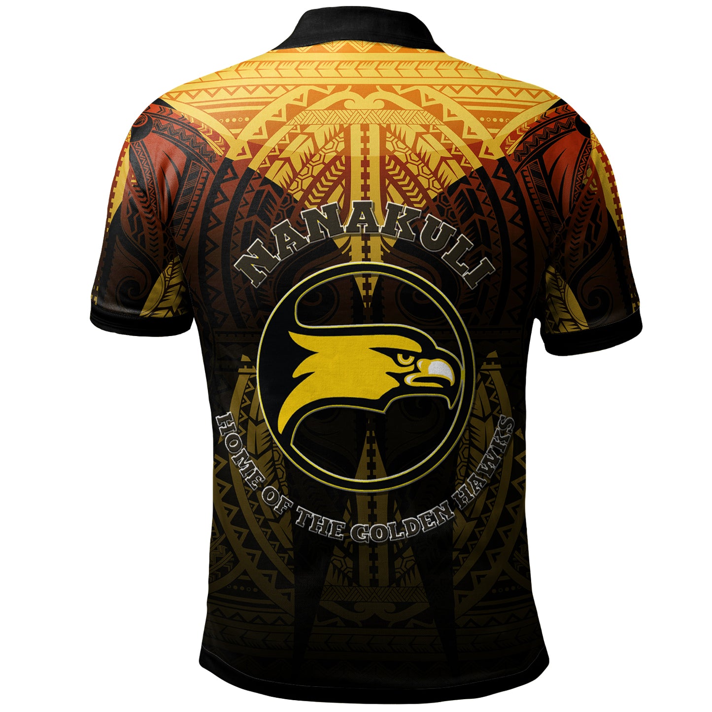 Hawaii Nanakuli High and Intermediate School Custom Polo Shirt- Nanakuli High School Polynesian Pattern