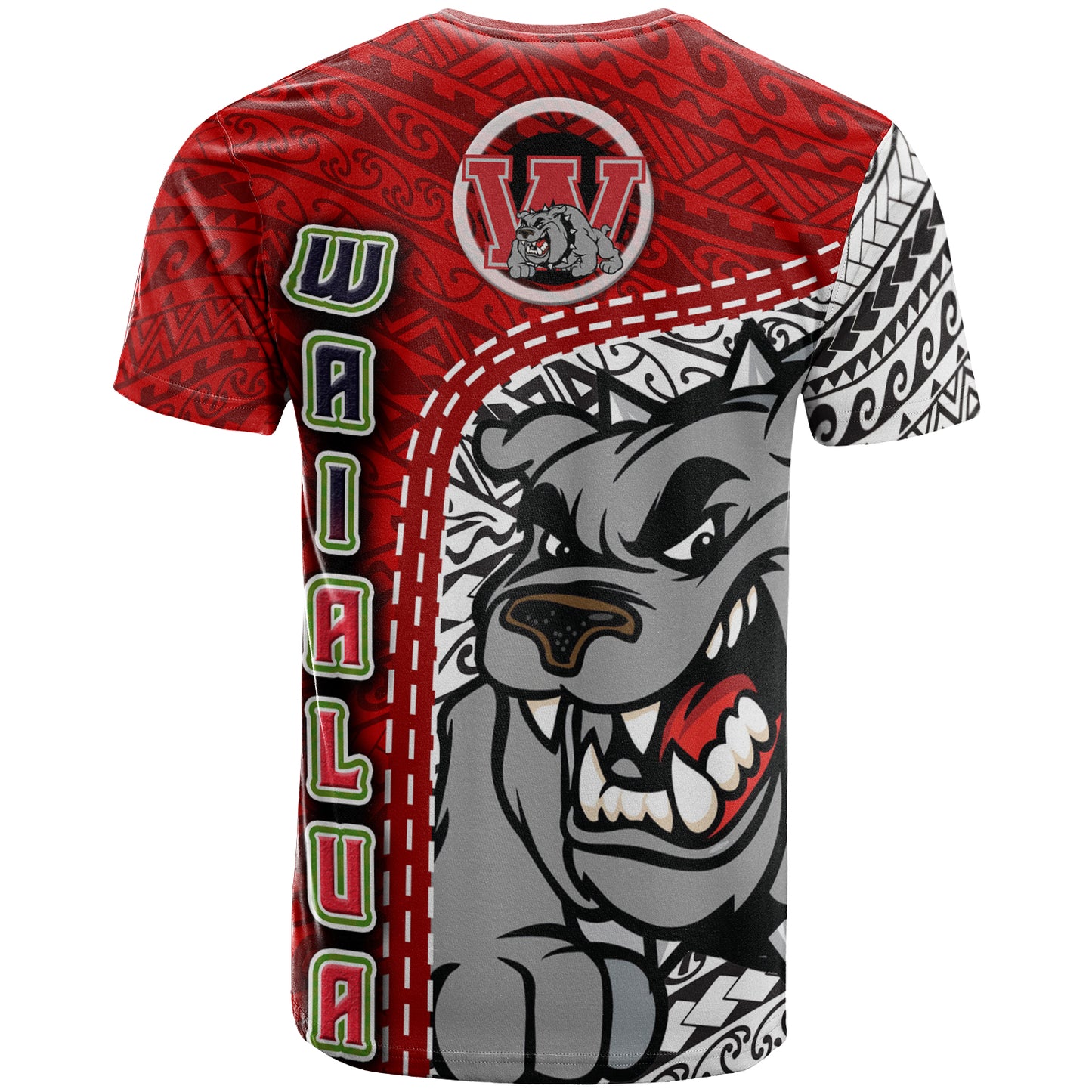 Hawaii Waialua High and Intermediate School Custom T- Shirt - Waialua High School Polynesian Pattern